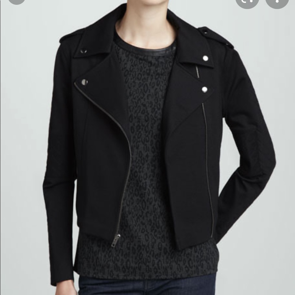 Amanda Uprichard (xCUSP) Quilted Ponte Moto Jacket